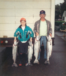 Salmon Fishing Willamette River, Oregon City, OR